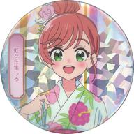 バッジ・ピンズ 虹ヶ丘ましろ 「ひろがるスカイ!プリキュア ホログラム缶バッジ(テレビ朝日限定浴衣デザイン)」 รูปภาพ 1