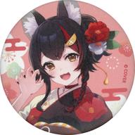 バッジ・ビンズ 大神ミオ 「バーチャルYouTuber ホロライブ ほろ〜かる 京都篇 トレーディング和紙缶バッジ」 Bild 1