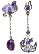 アクセサリー(非金属) ランプラー＆やみのいし→シャンデラ イヤリング SHINKA NO ISHI 「ポケットモンスター」 ポケモンセンター限定 Bild 1