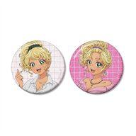 バッジ・ビンズ 伊地知琴子 グリッター缶バッジ2個セット 「アニメ オタクに優しいギャルはいない!?」