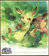 紙製品(キャラクター) イーブイ＆リーフィア ミニ色紙 「ポケットモンスター My151イーブイキャンペーン第2弾」 対象商品購入特典 รูปภาพ 1