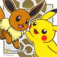 コースター(キャラクター) 【シークレット】 ピカチュウ＆イーブイ クリアコースター 「ポケットモンスター Pokemon Cafe」 ドリンク注文特典 รูปภาพ 1