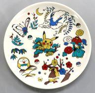 皿・茶碗 集合 九谷焼 丸皿 花鳥風月 「ポケットモンスター」 ポケモンセンターカナザワ開店記念