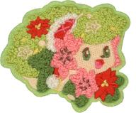 シール・ステッカー シェイミ もこもこ刺繍ステッカー Pokemon Heartwarming Christmas 「ポケットモンスター」 ポケモンセンター限定 Bild 1