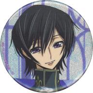 バッジ・ビンズ ルルーシュ・ランペルージ(正面/目開け/口閉じ) 「コードギアス 反逆のルルーシュ 生徒会報HOPE! POP UP SHOP トレーディングルルーシュオンリーグリッター缶バッジ」 Bild 1