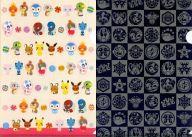 クリアファイル 集合 和風くりあふぁいるせっと(2枚組) ポケモン×和柄 「ポケットモンスター」 ポケモンセンター限定