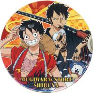 バッジ・ピンズ モンキー・D・ルフィ＆トラファルガー・ロー ご当地缶バッジ(MATSURI) 「ワンピース」 渋谷本店限定 이미지 1