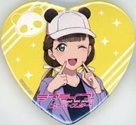 バッジ・ビンズ 桜小路きな子 「ラブライブ!スーパースター!! フェア in 上野マルイ 描き下ろしイラスト(パンダ) ハート型缶バッジ」
