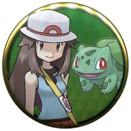 バッジ・ピンズ 主人公(女の子)＆フシギダネ 「ポケットモンスター 缶バッジコレクション 〜カントー編〜」 ポケモンセンター限定 이미지 1