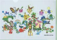 クリアファイル 集合 POKEMON with YOU A4クリアファイル えがおの花を育てよう 「ポケットモンスター」 ポケモンセンター限定 รูปภาพ 1