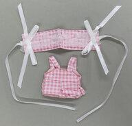 ぬいぐるみ 10cm用 ぬいヘッドドレスセットワンピース(ピンク) Bild 1