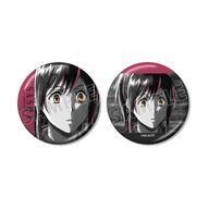 バッジ・ビンズ サシャ・ブラウス Ani-Art BLACK LABEL 第3弾 メタリック缶バッジ2個セット 「TVアニメ 進撃の巨人」