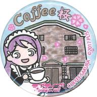 バッジ・ピンズ 桜内梨子(coffee桜) まちあるき缶バッジ 「ラブライブ!サンシャイン!!」 沼津まちあるきスタンプ image 1