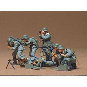 TAMIYA Tamiya 1/35 Military Miniature Series German Infantry Machine Gun Team Set [35038] Plastic Model image 1