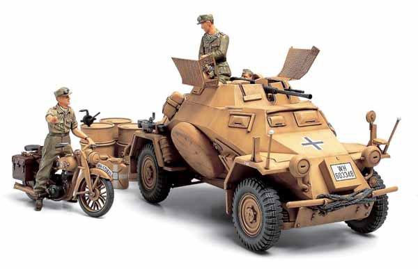 TAMIYA タミヤ 1/35 ドイツ4輪装甲偵察車 Sd.Kfz.222 「北アフリカ戦線」【35286】 プラモデル