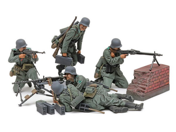 TAMIYA タミヤ 1/35 ドイツ機関銃チーム (大戦中期)【35386】 プラモデル