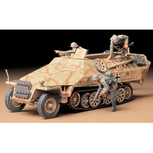 TAMIYA タミヤ 1/35 ミリタリーミニチュアシリーズ ドイツ ハノマーク装甲兵員輸送車D型 【35195】 プラモデル รูปภาพ 1