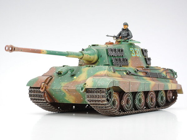 TAMIYA タミヤ 1/35 ミリタリーミニチュアシリーズ No.164 ドイツ重戦車 キングタイガー（ヘンシェル砲塔）【35164】 プラモデル