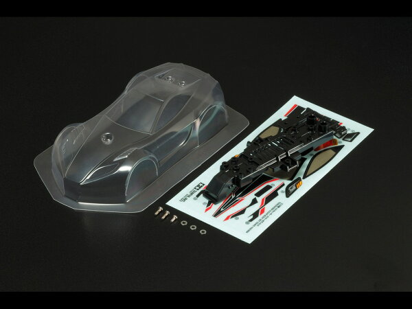 TAMIYA タミヤ ミニ四駆グレードアップパーツ No.481 トルクルーザー クリヤーボディセット 15481 รูปภาพ 1