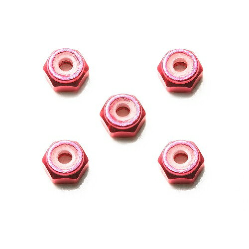 TAMIYA タミヤ ミニ四駆特別企画 2mmアルミロックナット(ピンク5個) 95426