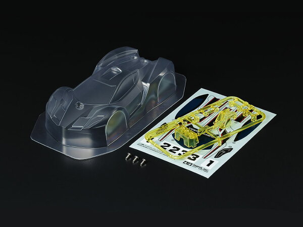 TAMIYA タミヤ ミニ四駆 ボディ ミニ四駆特別企画パーツ フェスタジョーヌL クリヤーボディセット 95614 Bild 1