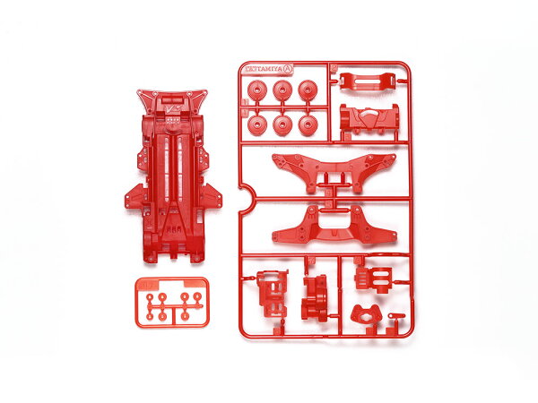 TAMIYA タミヤ ミニ四駆特別企画商品(パーツ) VZカラーシャーシセット (レッド) 限定 95630