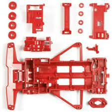 TAMIYA タミヤ ミニ四駆特別企画(パーツ) FM強化シャーシ/レッド 限定 改造 94840