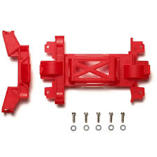 TAMIYA タミヤ ミニ四駆ステーション限定 MSシャーシ 強化ギヤカバー（レッド） 95367