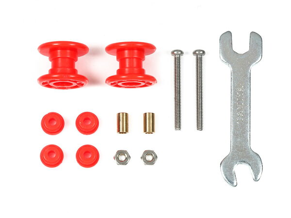 TAMIYA タミヤ ミニ四駆特別企画商品（パーツ） 2段低摩擦プラローラー (13-13mm) レッド ジャパンカップ2024 静岡大会 会場限定 95662 图片 1