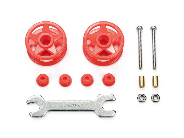 TAMIYA タミヤ ミニ四駆特別企画商品 2段低摩擦プラローラー (19-19mm) レッド 画像 1