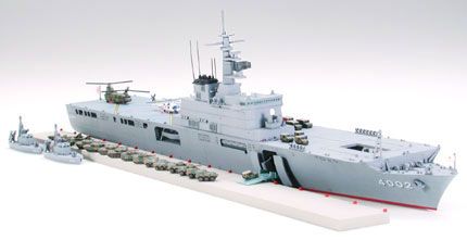 TAMIYA タミヤ 1/700 海上自衛隊輸送艦 しもきた スケールモデル 31006