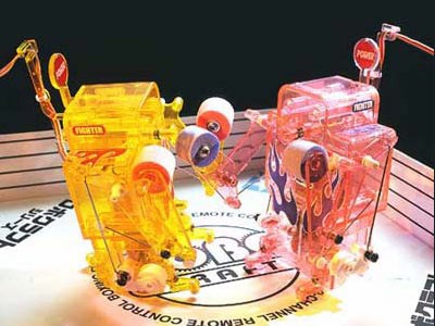 TAMIYA 타미야 2채널 리모컨 복싱 파이터 대전 세트 스케일 프라모델 71113 이미지 1