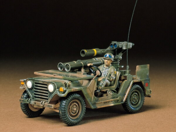 TAMIYA 35125 1/35 アメリカ M151A2 トウミサイルランチャー タミヤ 1/35MM プラモデル 送料無料 gambar 1