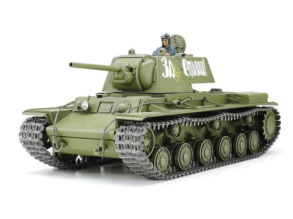 TAMIYA Tamiya 1/35 Soviet Heavy Tank KV-1 1941 Type Early Production Plastic Model 35372 image 1