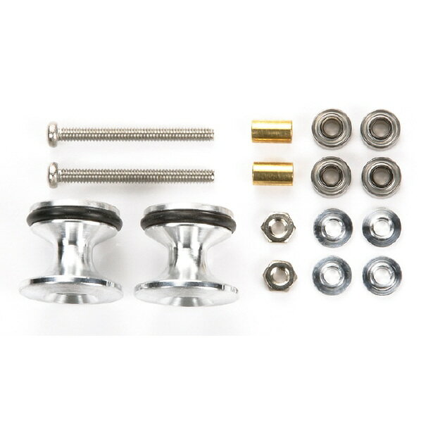 TAMIYA 타미야 미니 사륜 그레이드업 부품 No.418 러버 링 부착 2단 알루미늄 롤러 세트 (13-12mm)