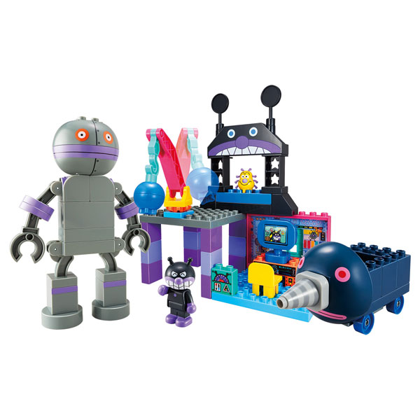 Bandai Anpanman Dadandan! Mogurin! Baikin-jou ga Tsukureru! Baikinman Block Bucket รูปภาพ 1