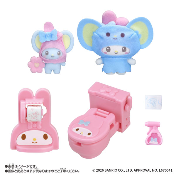 Bandai 산리오 쁘띠또모 산리오 캐릭터 마이 멜로디 화장실