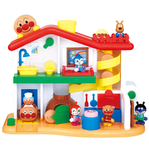 Bandai Anpanman Tanoshii Oto to Yubisaki Asobi* Nakama-tachi ga Ippai! Pan ga Korogaru! Anpanman Hajimete House DX