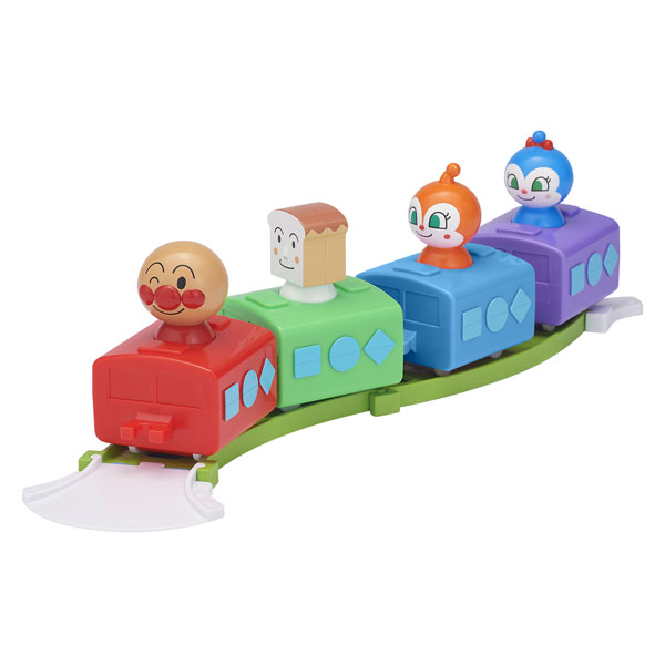 Bandai Anpanman Hajimete Rail Rail wo Tsunagou* Nakama-tachi Ippai! Sharyou Set
