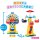 Bandai BlockLabo Ookina Kanransha ga Daihenshin! Anpanman KuruKuru Yuuenchi Block Bild 3