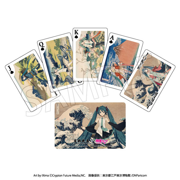Presence Katsushika Hokusai x Hatsune Miku Playing Cards