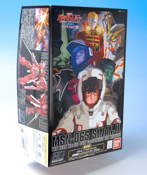 Bandai HGUC 1/144 Sinanju Red Comet Sparkle Ver. Plastic Model From "Mobile Suit Gundam Unicorn" [Theater Limited] image 1