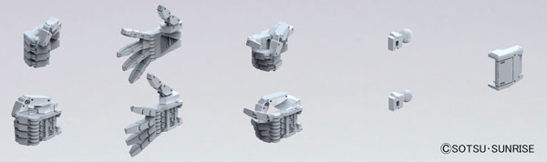 Bandai Builders Parts HD 1/144 MS Hand 04 (Federation Type, L Size) Plastic Model