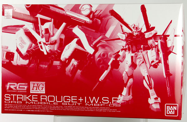 Bandai RG 1/144 Strike Rouge + HG 1/144 I.W.S.P. Plastic Model [Premium Bandai Exclusive]