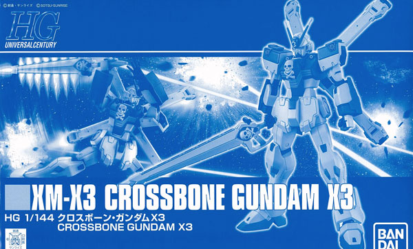 Bandai HGUC 1/144 Crossbone Gundam X3 Plastic Model [Hobby Online Shop Exclusive]