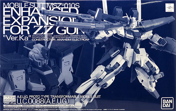 Bandai MG 1/100 ZZ Gundam Ver.Ka Enhanced Parts Plastic Model [Hobby Online Shop Exclusive] 圖片 1