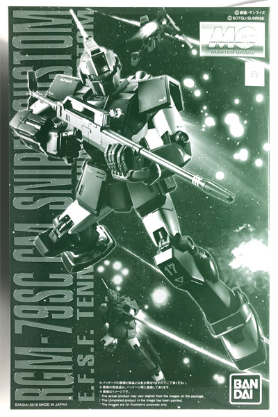 Bandai MG 1/100 RGM-79SC GM 스나이퍼 건담 (테네스 A. 정 커스텀) 플라스틱 모델