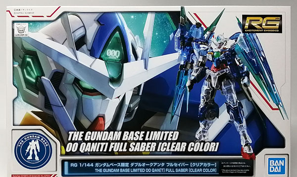 BANDAI SPIRITS RG 1/144 00 QAN [T] Full Saber [Clear Color] Plastic Model (Gundam Base Exclusive)