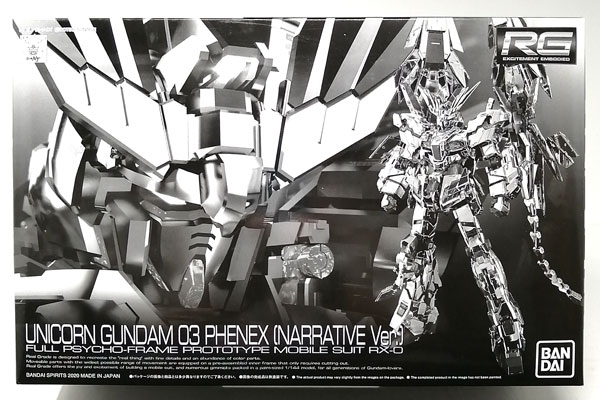 BANDAI SPIRITS RG 1/144 Unicorn Gundam 03 Phenex (Narrative Ver.) Plastic Model [Hobby Online Shop Exclusive]