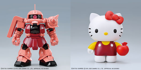 BANDAI SPIRITS Hello Kitty /Char's Zaku II [SD Gundam Cross Silhouette] Plastic Model